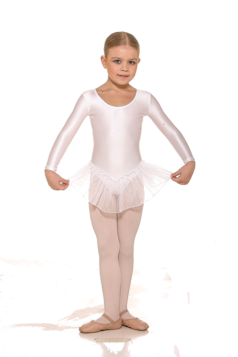 Body Minou con manica a 3/4 in lycra Gonnellino in  scintilla