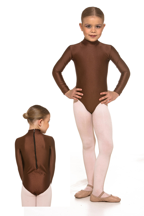 Body manica lunga colletto america chiuso con zip