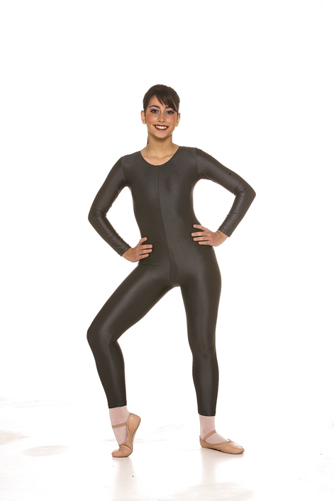 Accademico m. lunga scollo tondo lycra – Adulta