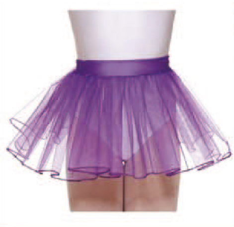 Gonnellino arricciato in tulle con cintina di lycra in chiuso