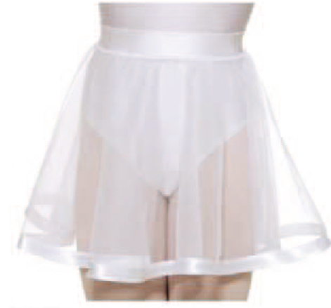 Gonnellino scintilla a ruota in chiuso con un giro nastro raso – Bambina