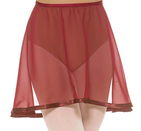 Gonnellino Connie in georgette
bordato di nastro raso