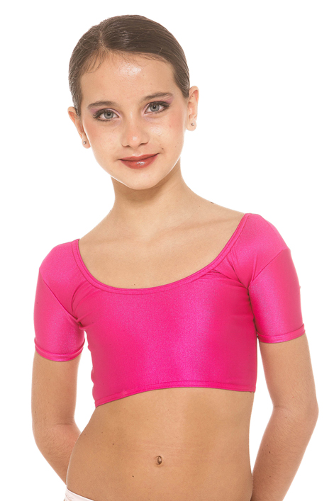 Top m.m. manica scollo tondo lycra